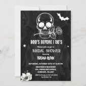 Gothic Halloween Boos Befor I Dos Brautparty Einladung (Vorderseite)