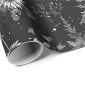 Gothic Halloween Botanisches Skulls-Muster Geschenkpapier (Rolleneckpunkt)