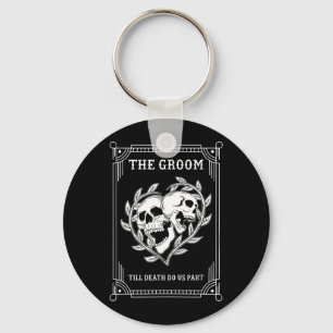Gothic Halloween Bräutigam Braut Hochzeit Junggese Schlüsselanhänger
