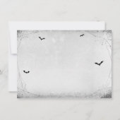 Gothic Halloween Brautparty Advice Card Einladung (Rückseite)