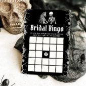 Gothic Halloween Brautparty Bridal Bingo Game Einladung