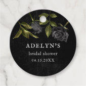 Gothic Halloween-Brautparty Geschenkanhänger (Vorderseite)