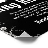 Gothic Halloween Brautparty Ring Hunt Game Poster (Ecke)