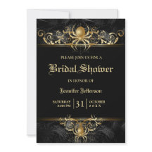 Gothic Halloween Bridal Dusche Einladung