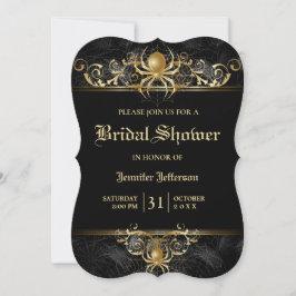 Gothic Halloween Bridal Dusche Einladung