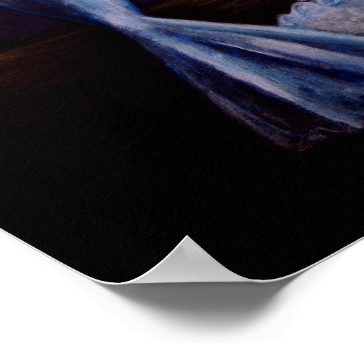 Gothic Halloween Bride Poster (Ecke)