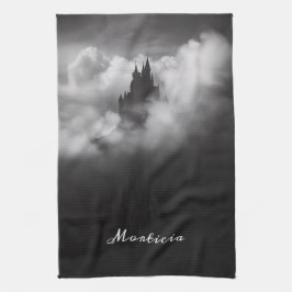Gothic Halloween Castle Black Wohngestaltung Geschirrtuch