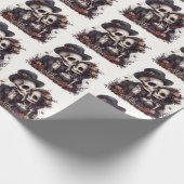 Gothic Halloween Couple Geschenkpapier (Ecke)