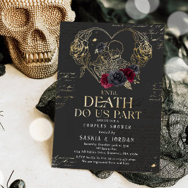 Gothic Halloween Couples Dusche Verlobung Einladung