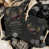 Gothic Halloween Couples Dusche Verlobung Einladung