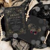 Gothic Halloween Couples Dusche Verlobung Einladung