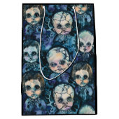 Gothic Halloween Creepy Dolls Spooky Season Mittlere Geschenktüte (Vorderseite)