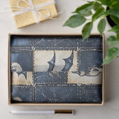 Gothic-Halloween-Denim-Patchwork-Muster Seidenpapier (Geschenk)