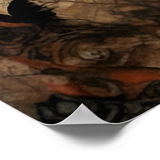 Gothic Halloween Doll Poster (Ecke)