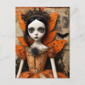 Gothic Halloween Doll Postkarte (Vorderseite)