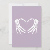 Gothic Halloween ein wenig ist wegen Boo Baby Dusc Einladung (Rückseite)