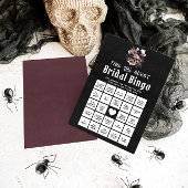 Gothic Halloween Finde das Game Bridal Bingo Einladung