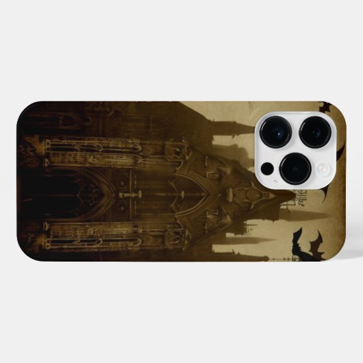 Gothic/Halloween/Fledermaus-Handy-Fall iPhone Hülle (Rückseite (Horizontal))