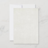 Gothic Halloween Floral Wedding RSVP Karte (Rückseite)