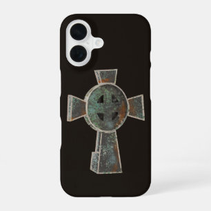 Gothic-Halloween-Friedhof-Grabstein-Kreuz-Zeichnun iPhone 16 Hülle