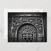 Gothic Halloween-Friedhof-Kryptofledermaus Postkarte (Vorne/Hinten)