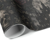 Gothic Halloween-Geschenkpapier Geschenkpapier (Rolleneckpunkt)