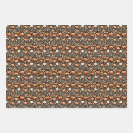 Gothic Halloween Geschenkpapier Set (Vorderseite 3)