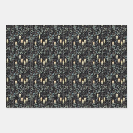 Gothic Halloween Geschenkpapier Set (Vorderseite)