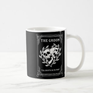 Gothic Halloween Groom Bride Wedding Bachelorette Kaffeetasse