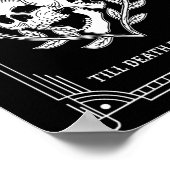 Gothic Halloween Groom Bride Wedding Bachelorette Poster (Ecke)