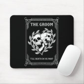 Gothic Halloween Groom Bride Wedding Chelorette Pa Mousepad (Mit Mouse)