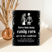 Gothic Halloween Guess Wie viele Candy Corn Game Sockelschild
