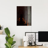 Gothic Halloween Hallway to Hell Poster (Heimbüro)