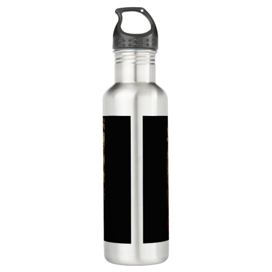 Gothic/Halloween/Herbst/Kürbis Edelstahlflasche (Rückseite)