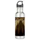 Gothic/Halloween/Herbst/Kürbis Edelstahlflasche (Vorderseite)