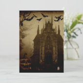 Gothic/Halloween/Herbst/Kürbis Feiertagskarte (Stehend Vorderseite)
