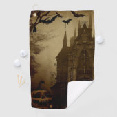 Gothic/Halloween/Herbst/Kürbis Golfhandtuch (Insitu)