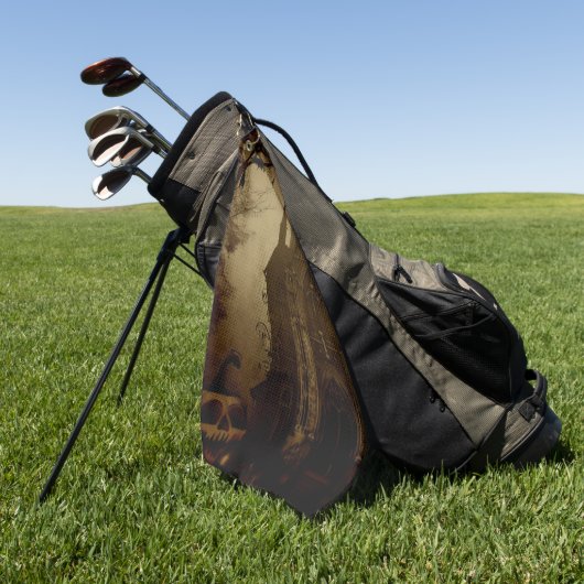 Gothic/Halloween/Herbst/Kürbis Golfhandtuch (Gras)