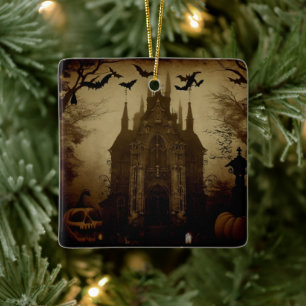 Gothic/Halloween/Herbst/Kürbis Keramikornament