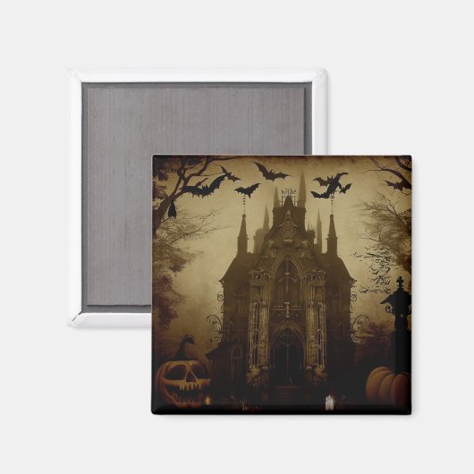 Gothic/Halloween/Herbst/Kürbis Magnet (Vorderseite/Rückseite)