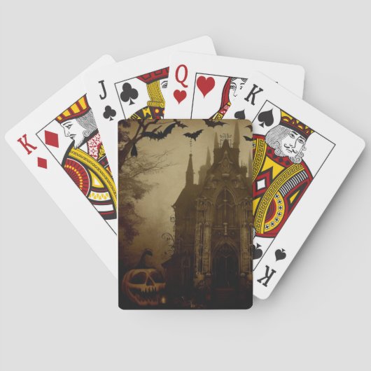 Gothic/Halloween/Herbst/Kürbis Spielkarten (Rückseite)