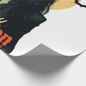 Gothic Halloween Hexe Geschenkpapier (Ecke)