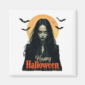 Gothic Halloween Hexe Magnet (Vorne)