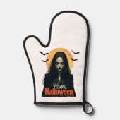 Gothic Halloween Hexe Ofenhandschuh (Vorderseite)