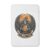 Gothic Halloween Hexe Vintage Badematte (Vorderseite Vertikal)