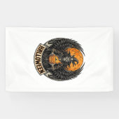Gothic Halloween Hexe Vintage Banner (Horizontal)