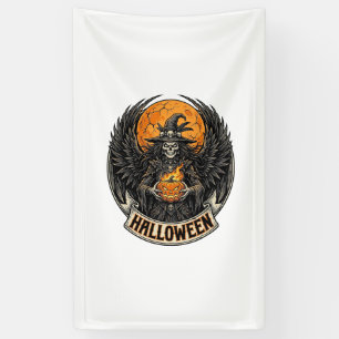 Gothic Halloween Hexe Vintage Banner