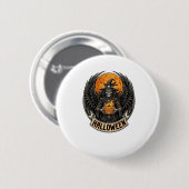 Gothic Halloween Hexe Vintage Button (Vorne & Hinten)