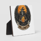 Gothic Halloween Hexe Vintage Fotoplatte (Vorderseite)