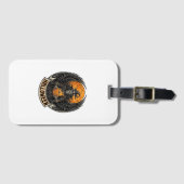 Gothic Halloween Hexe Vintage Gepäckanhänger (Vorderseite (Horizontal))